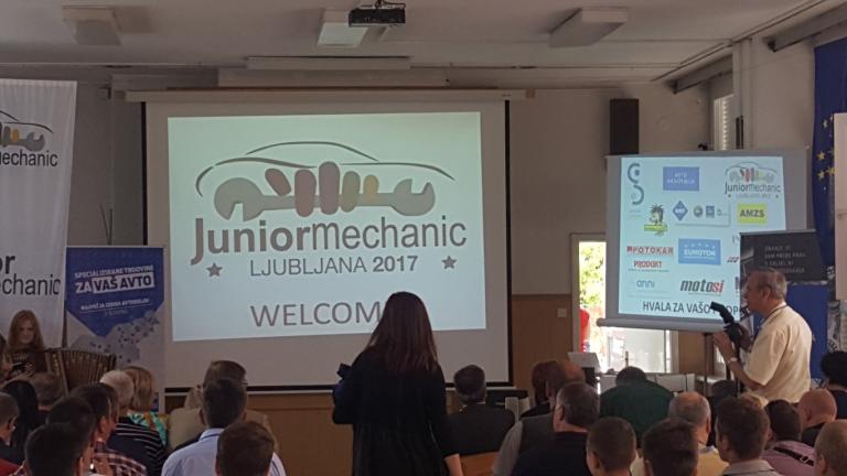 Nagovor ob odprtju tekmovanja Car Mechanic Junior.