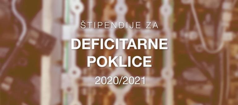 Obvestilo o štipendijah za deficitarne poklice 2020/2021.