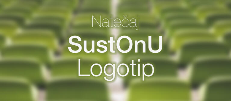 Obvestilo o natečaju SustOnU za logotip.