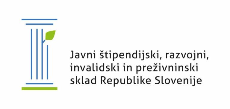 Logotip Javnega štipendijskega, razvojnega, invalidskega in preživninskega sklada Republike Slovenije.