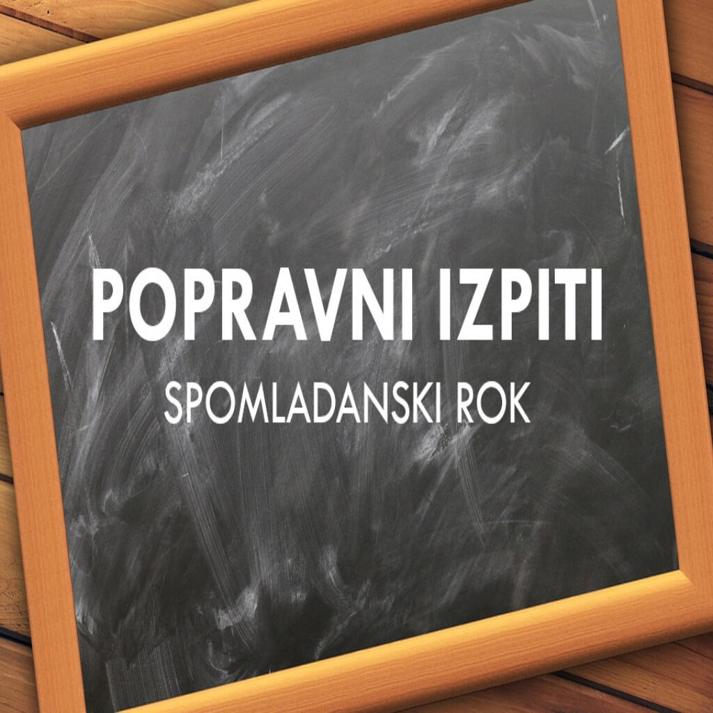 Razpored popravnih izpitov