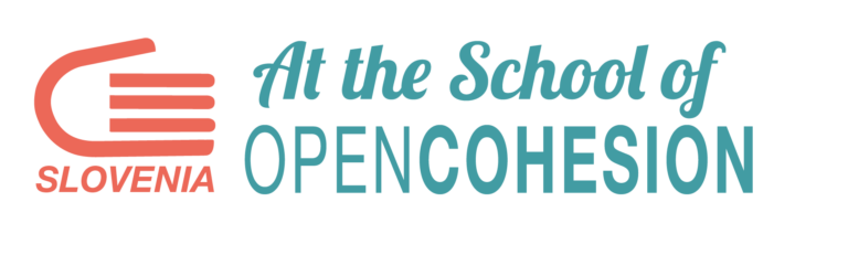 Logotip projekta At the School of OpenCohesion.