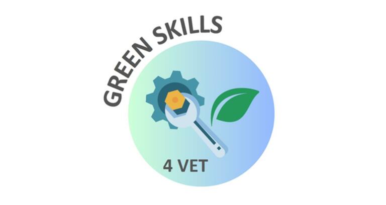 Logotip projekta Green Skills 4VET.