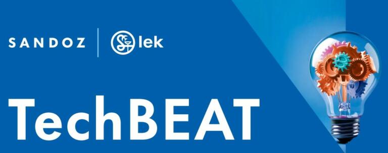 Oglas programa TechBEAT podjetij Sandoz in Lek.