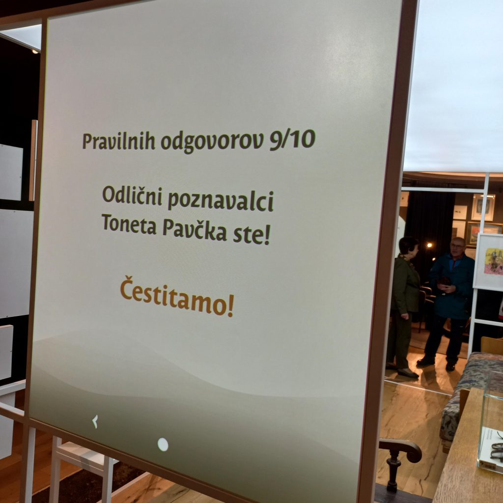 Rezultat kviza o Tonetu Pavčku: devet pravilnih odgovorov od desetih.