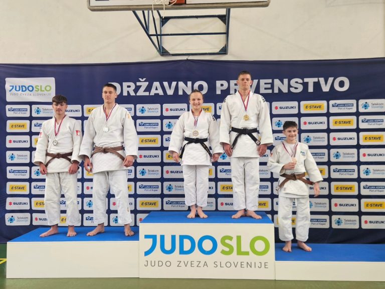 Podelitev medalj na državnem prvenstvu v judu.