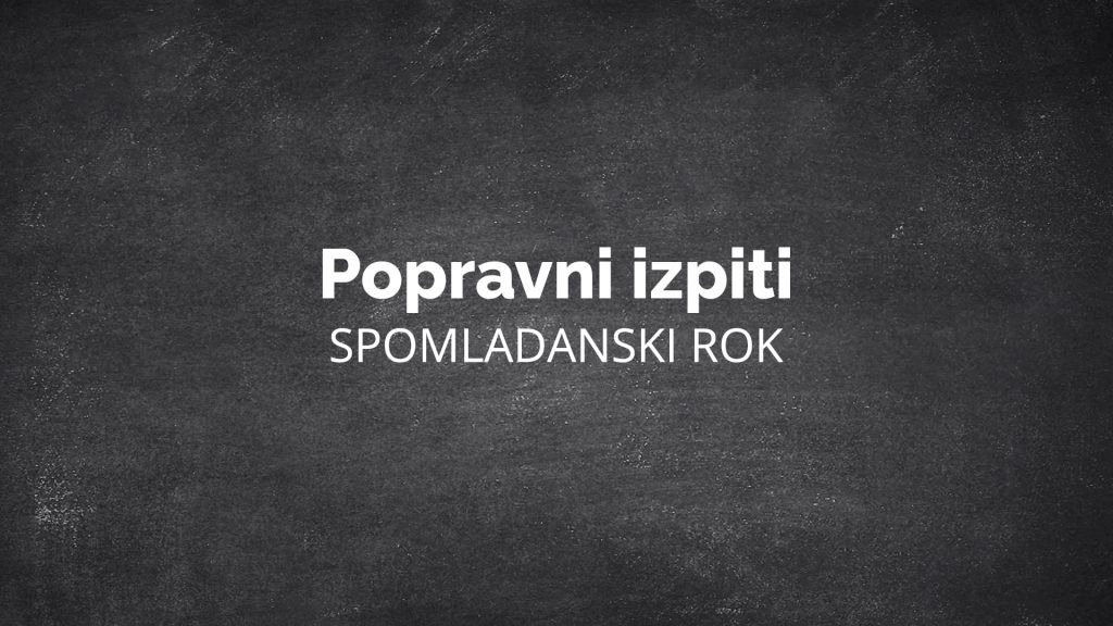 Spomladanski popravni izpiti