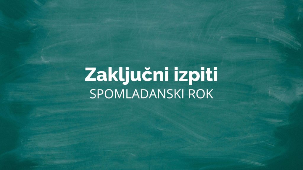 Spomladanski rok zaključnih izpitov