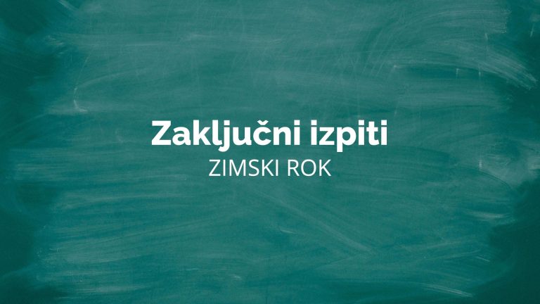 Zimski rok zaključnih izpitov